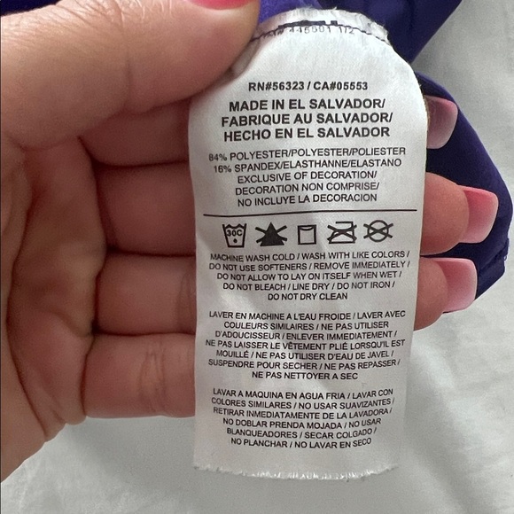 Nike Pro Women's Deep Purple Tank Top - Picture 4 of 4